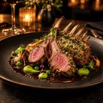 Herb-crusted lamb rack
