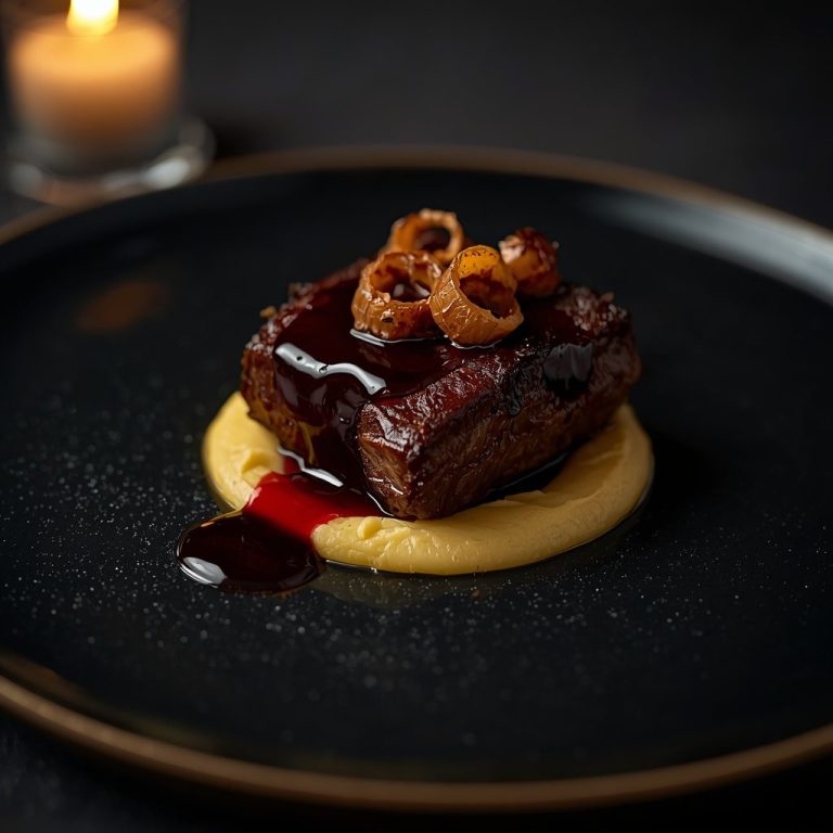 Slow-cooked short rib